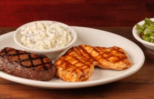 Home Page 55 Grilled BBQ Chicken & Sirloin 6oz