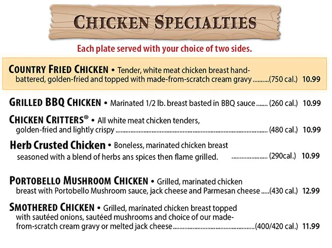 Home Page 68 chicken specialties texas roadhouse