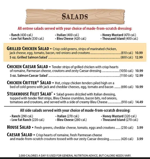 Home Page 30 salad texas roadhouse