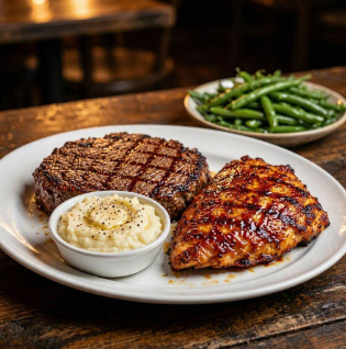 Home new 7 texas roadhouse Grilled BBQ Chicken Sirloin 6oz